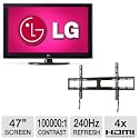 LG 47" 1080p 240Hz 3D LCD HDTV Bundle
